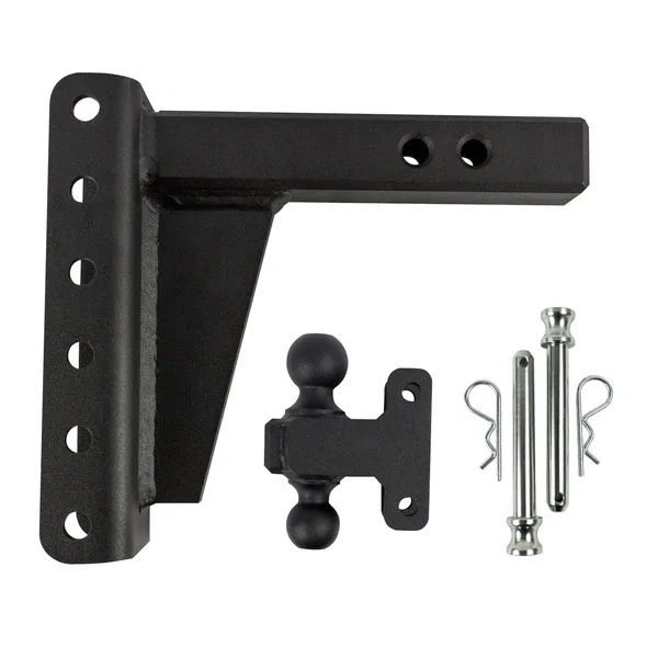 HD206 – BULLETPROOF Trailer Hitch Ball Mount, For 2 Inch Receiver Lockable (Lock Sold Separate) 22000 Pound Gross Tra...